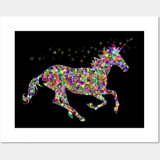 Unicorn Running Posters and Art